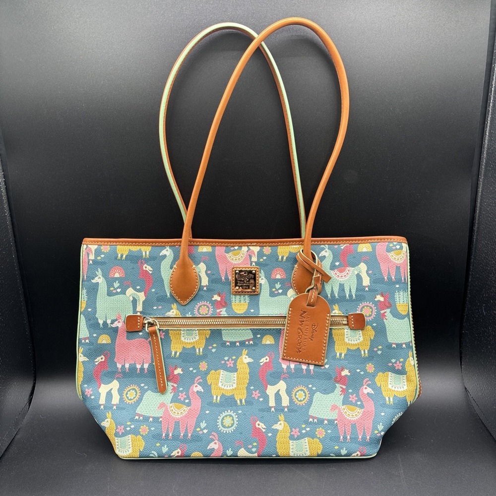 DISNEY Dooney & Bourke KUZCO TOTE BAG PURSE THE‎ EMPEROR'S NEW GROOVE Llama